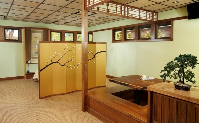 japanischer tisch bank holz bonsai zimmer holz