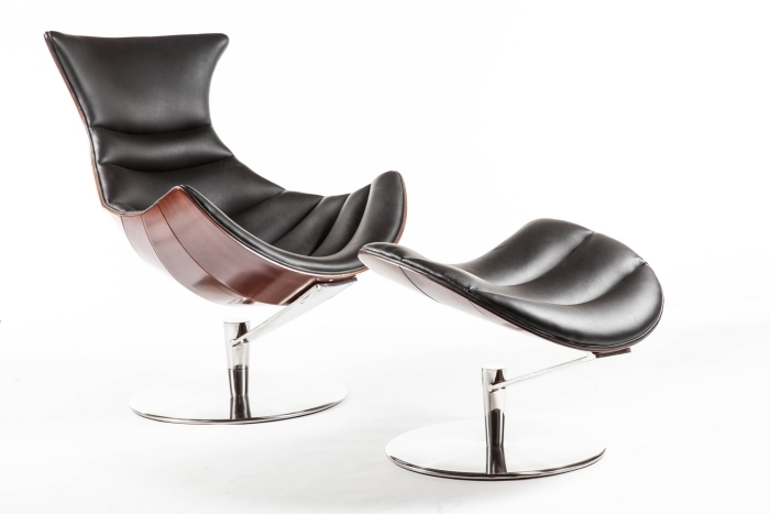 lounge-Ohrensessel-Designd-COR-Logano-Lounge-Stuhl-mit-Ottomane-futuristisch