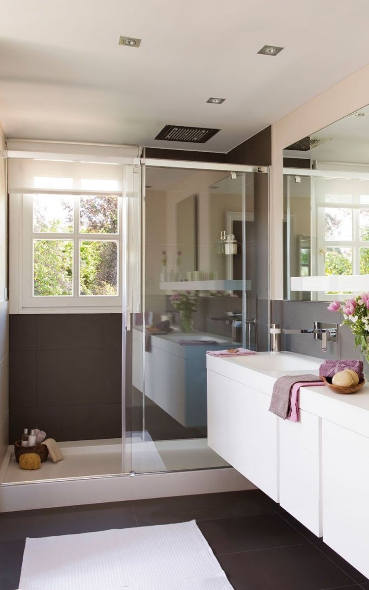 moderne Badgestaltung walk-in-dusche-glas-gleittuer