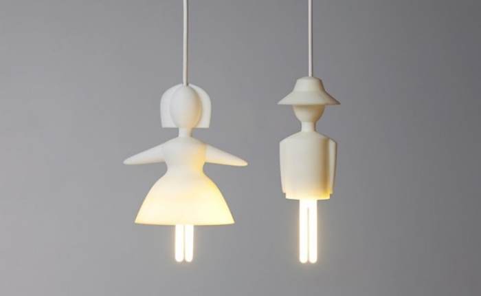 moderne-energiesparlampe-Gimmelegs-Frau-und-Mann-Figuren-elastisch-Silikon