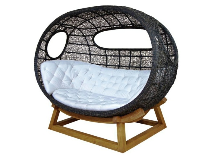 outdoor bett lounge onda möbel cocoon design warisan