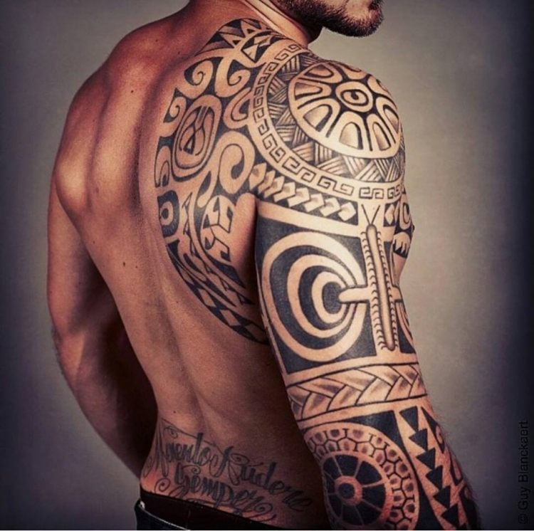 Polynesische-Maori-Tattoos-bedeutung-motive-zeichen