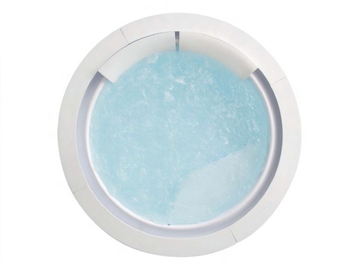 runde-Whirlpool-Badewanne-weiß-innovativ-elektronisches-Thermometer