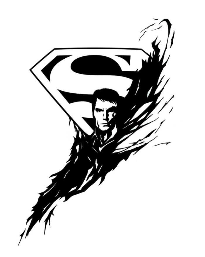 superman-tattoo-design-ideen-für-rückentattoo