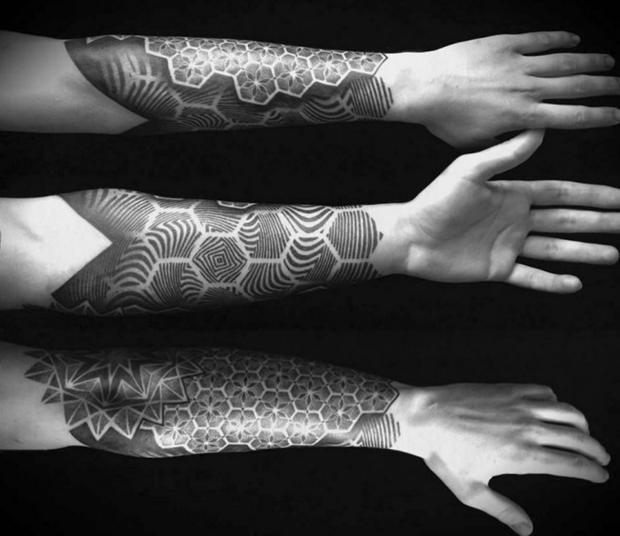tattoo-ideen-für-männer-linker-arm-unteram-innenseite-geometrisch