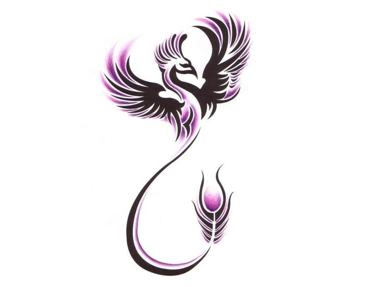 tattoo-vorlagen-phoenix-design-lila-akeznte