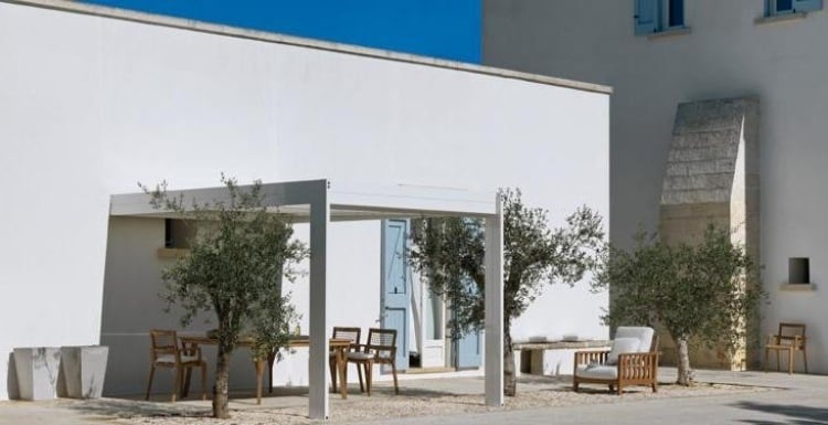 Moderne Terrassengestaltung -pergola-2015-weiss-mediterranes-flair