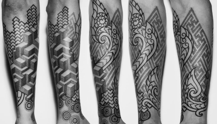 unterarm-tattoo-ideen-für-männer-geometrisch-floral-marco-galdo
