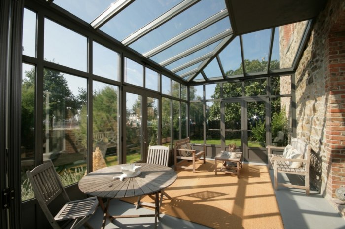wintergarten profil system verglasung terrasse aluminium veranda