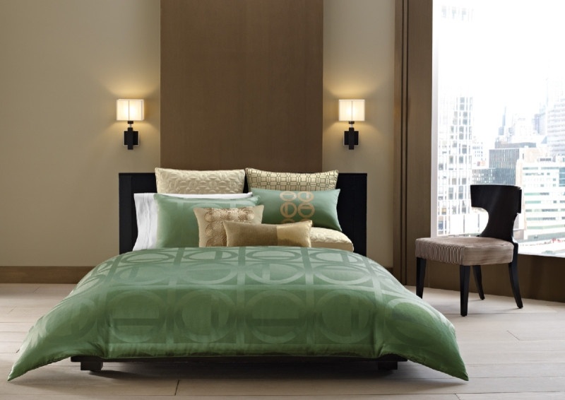 Decken-fürs-Schlafzimmer-grün-filigran-Kreismotive