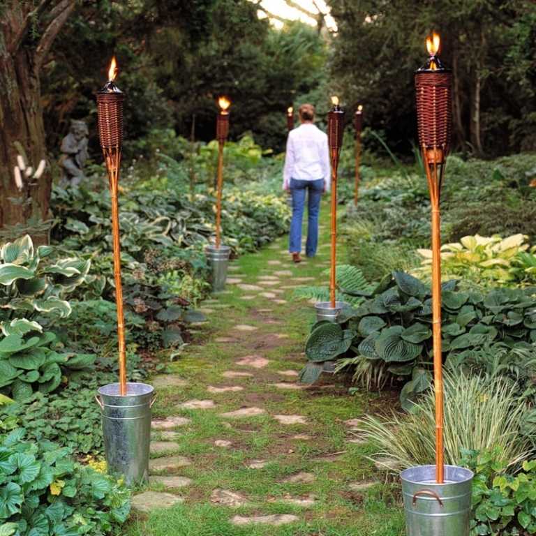 LED-Gartenbeleuchtung-Gartenfackel-Ideen-exotisch