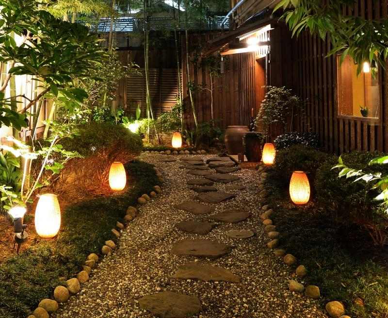 LED-Gartenbeleuchtung-Gartenlampen-Außenbereich-Gartenweg-anlegen