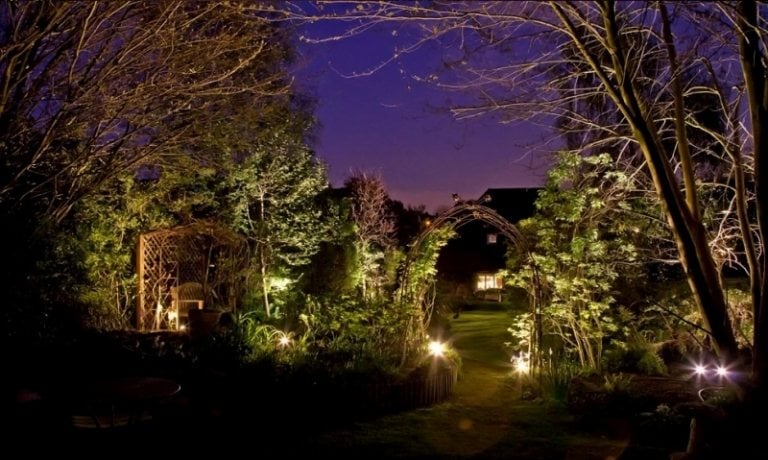 LED-Gartenbeleuchtung-Solar-Gartenlampen-Eingang
