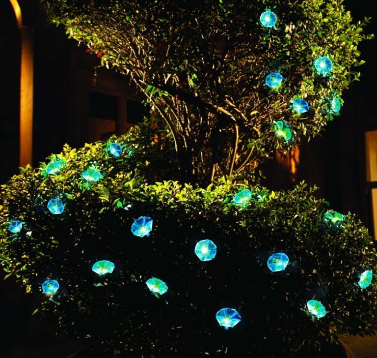 LED-Gartenbeleuchtung-Strauch-Windlichter-dekorieren