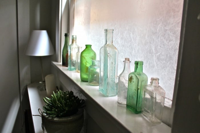 Privatsphäre-im-Bad-Glas-Frost-Effekt-Dekoration-mit-Flaschen
