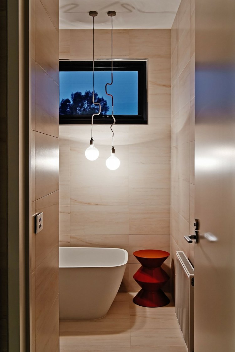 badezimmer design haus australien in2 wanne lampe