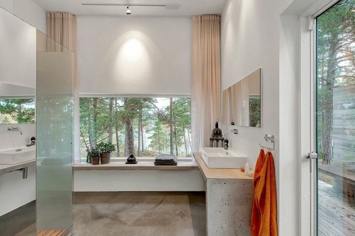badezimmer design schwedisches haus modern einrichtung weiss creme