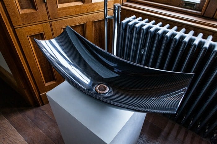 design idee bad waschbecken form heizung modern