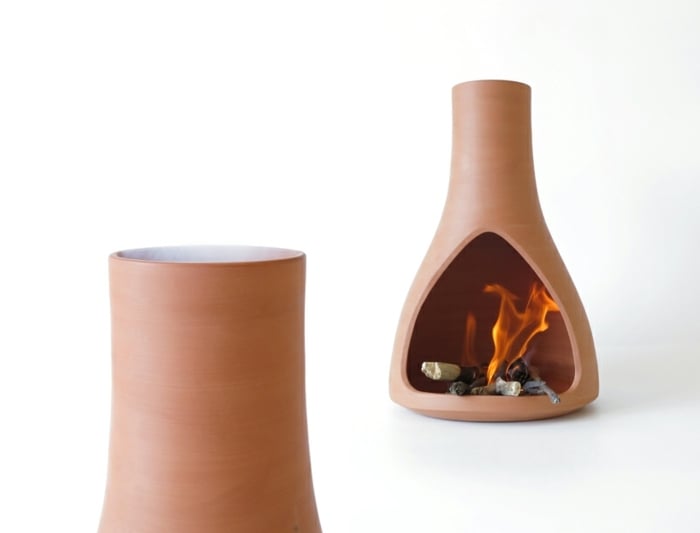 design keramik feuer wärme outdoor terrasse ofen grill