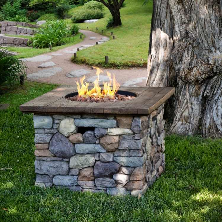 Feuerstelle im Garten bauen - 49 Ideen mit Sitzgelegenheit auf Terrasse