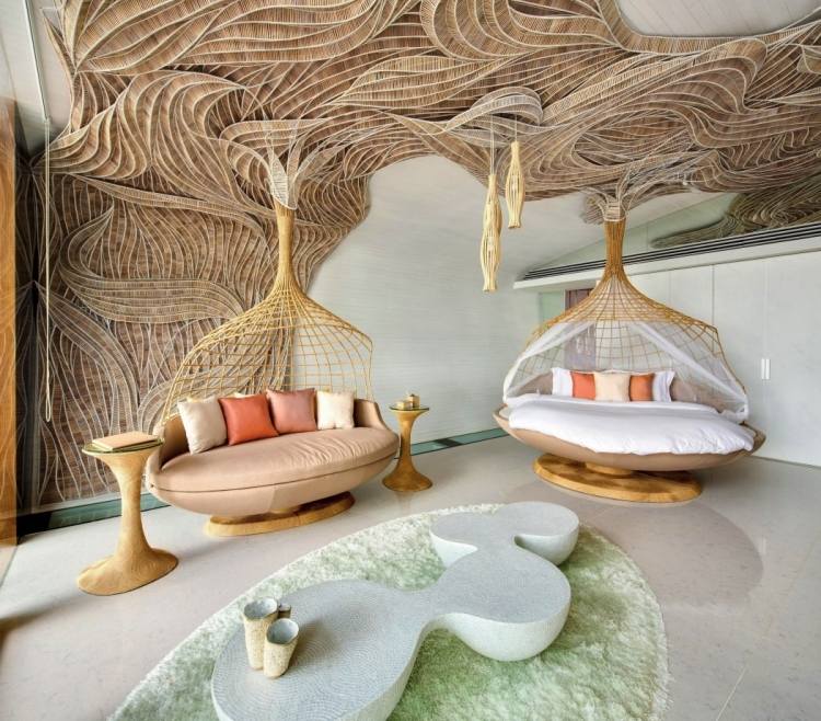 moderne einrichtung villa-thailand-appartement-siam-mosaik-geflecht-organische-formen-