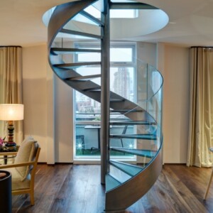 Moderne Spindeltreppe