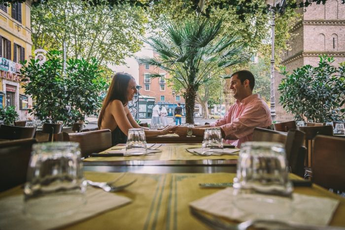 restaurant rom liebe abendessen palme verlobung feiern