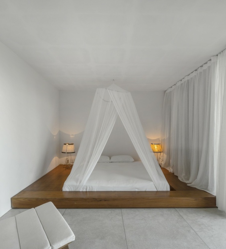 schlafzimmer einrichtung haus design baldachin romantisch bett
