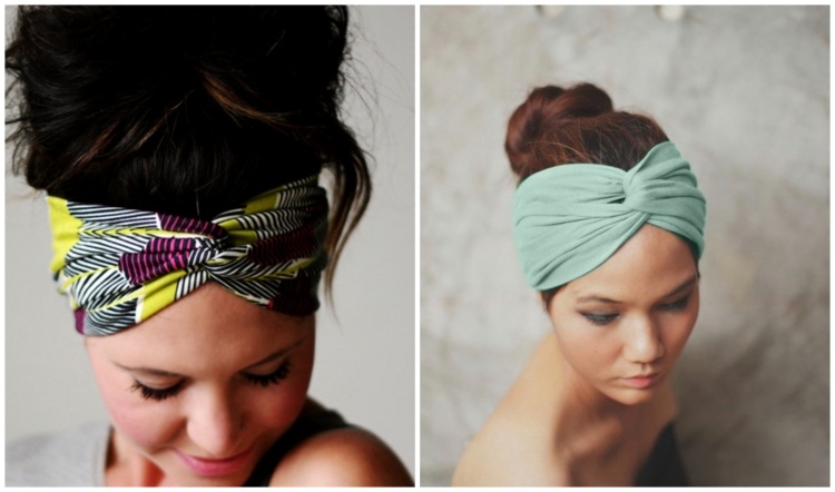 sommerfrisuren-turban-haarband-ideen-neon-farben