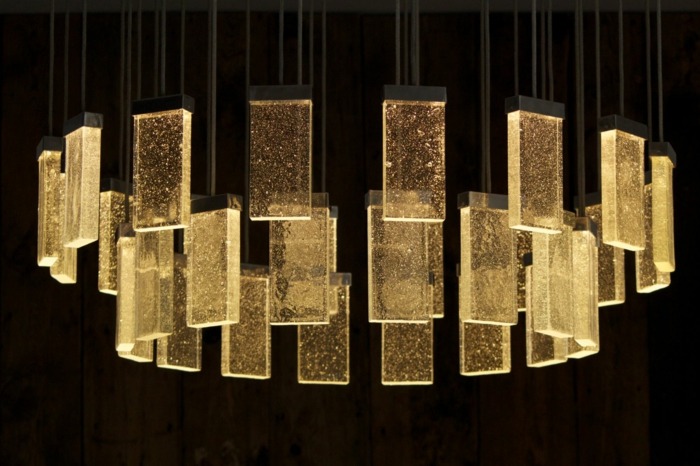 trends lampen design glas kronleuchter modern einrichtung