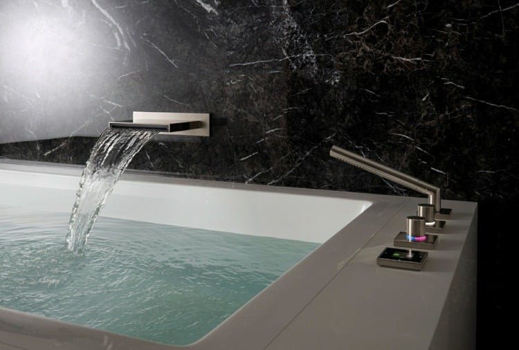 wasserhahn bad moderne einrichtung armaturen badewanne rechteckig