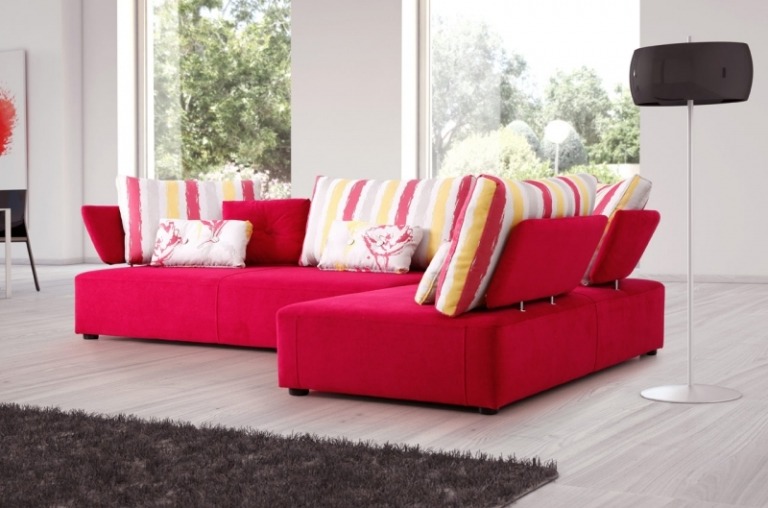 Big Sofa Design-Ideen-erdbeeren-pink-Pandore