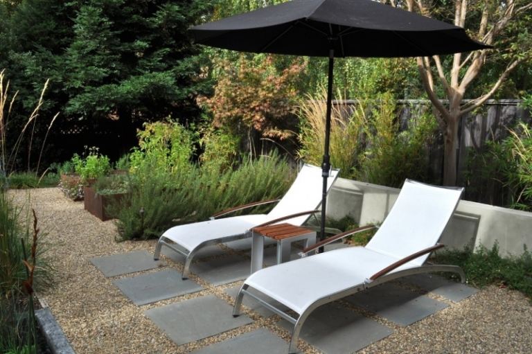 Gartengestaltung-Kies-Bilder-Ideen-modern-Terrasse