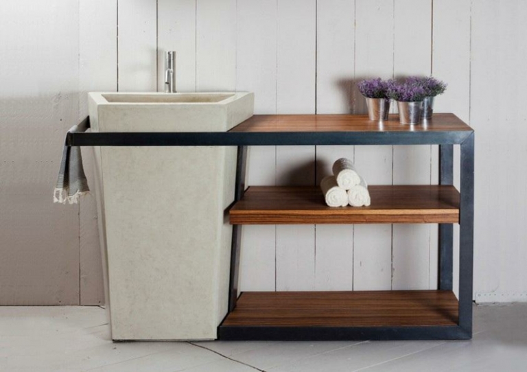 Bad Konsole und Waschbecken von Alessandro Lasferza