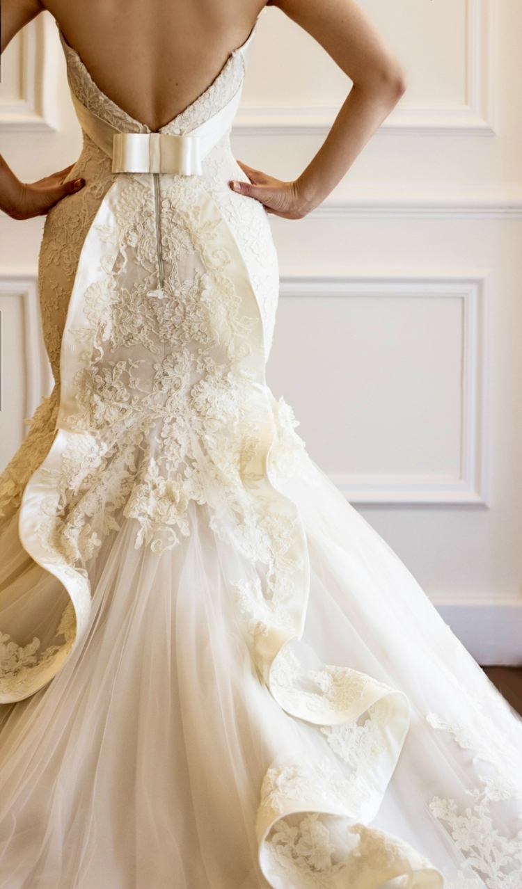 Spitze rückenfrei Brautkleid Hochzeitskleid Kleid Braut Babycat collection BC719