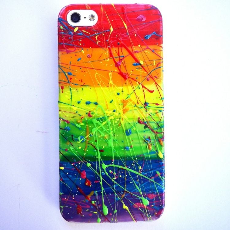farben regenbogen design iphone schutzhuelle kunst