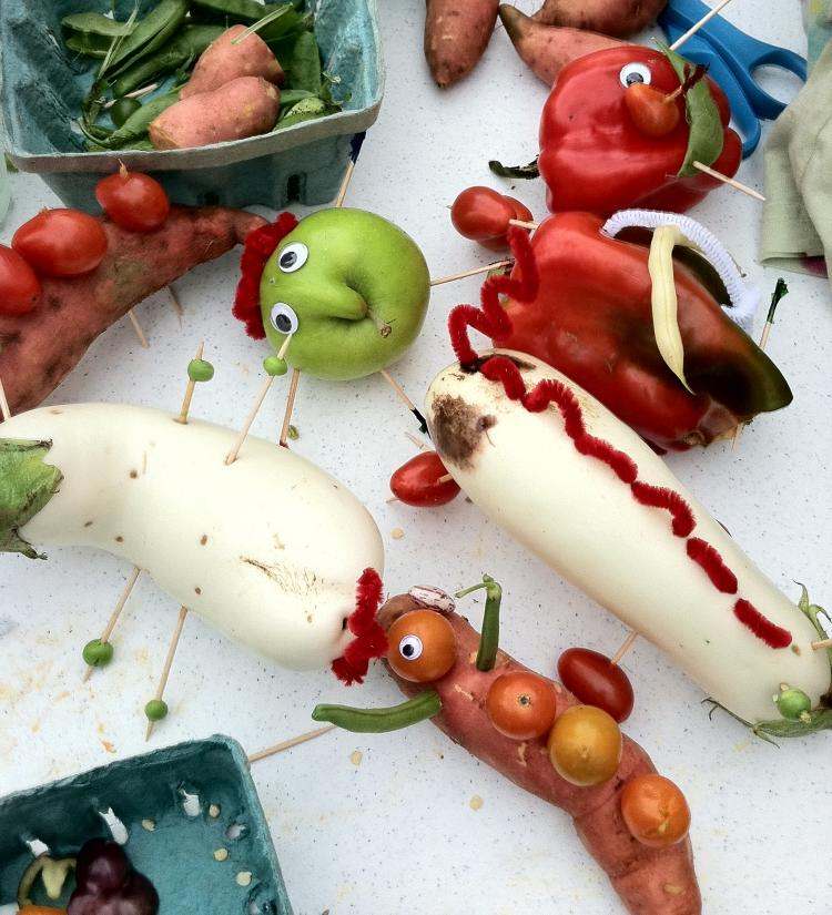 Gemüse für Kindergeburtstag
