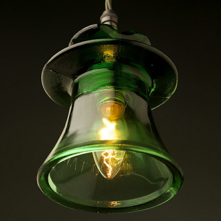 glas gruen lampenschirm gluehbirne design idee vintage edison