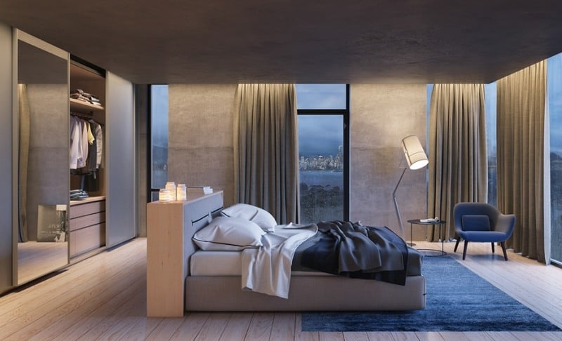 indirekte-beleuchtung-led-decke-offenes-schlafzimmer-modern