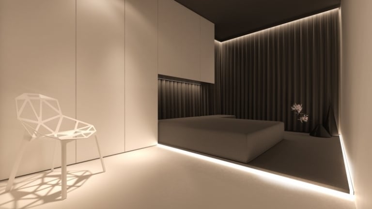 indirekte-beleuchtung-led-schlafzimmer-unter-bett-minimalistische-eirichtung