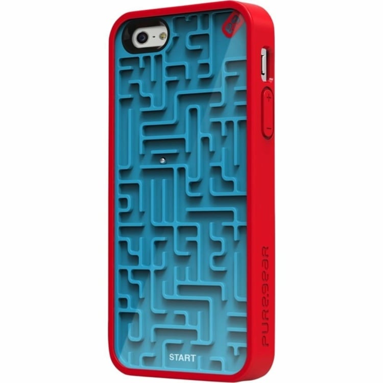 iphone hüllen spiel labyrinth blau rot design