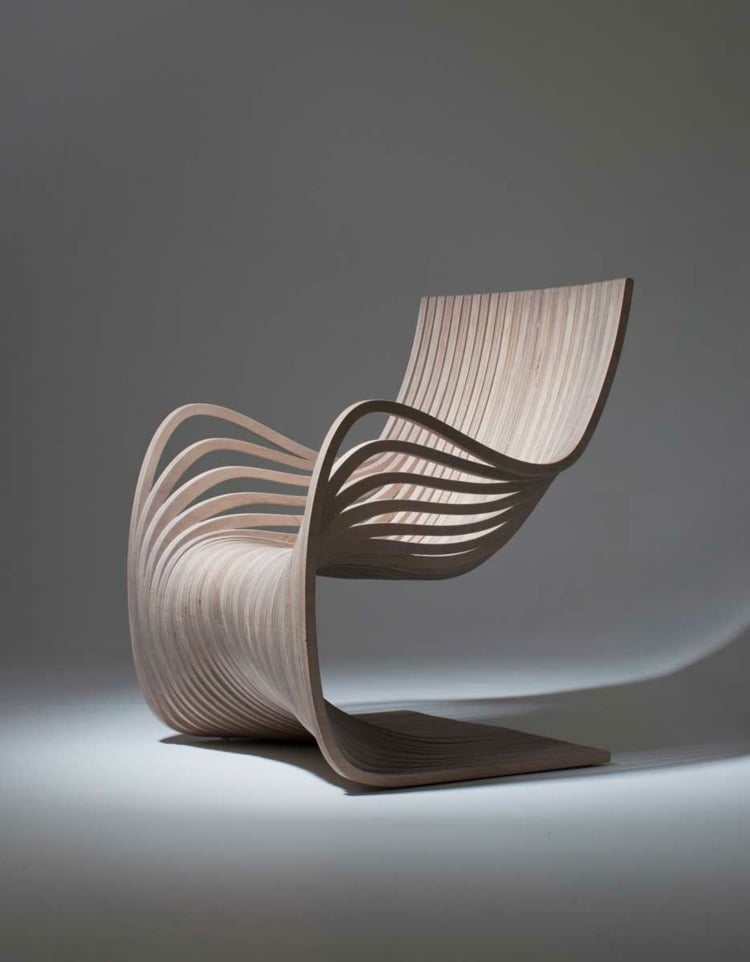 modern stuhl design alejandro estrada beige sperrholz