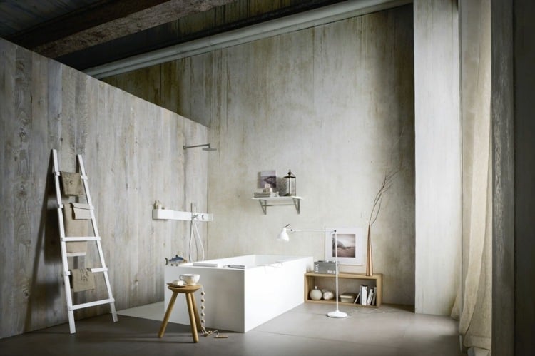 moderne einrichtung badezimmer wanne design beton