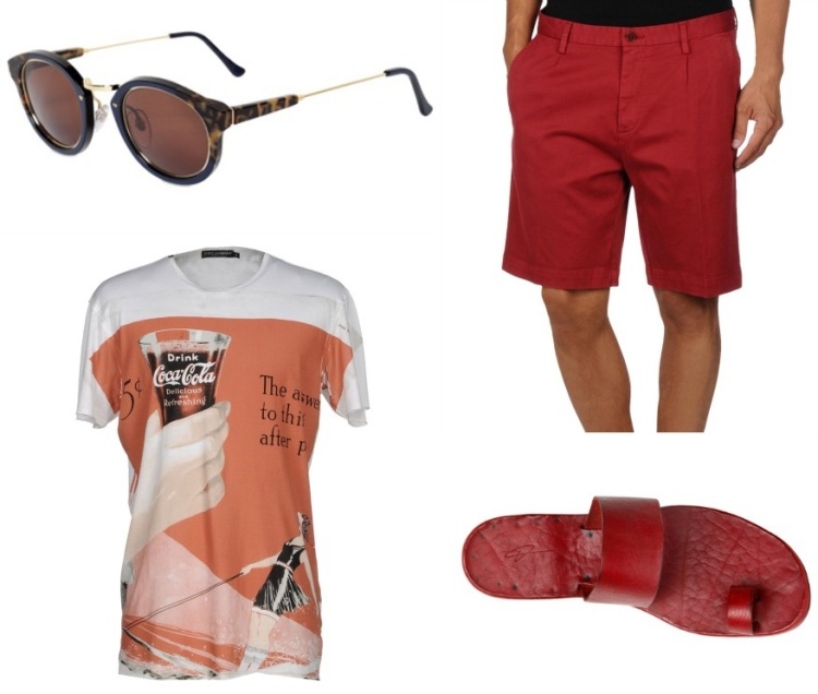 Outfits Sommer 2015 -brille-super-tshirt-d&g-hose-m.griffoni-sandalen-dimissiasons&miller