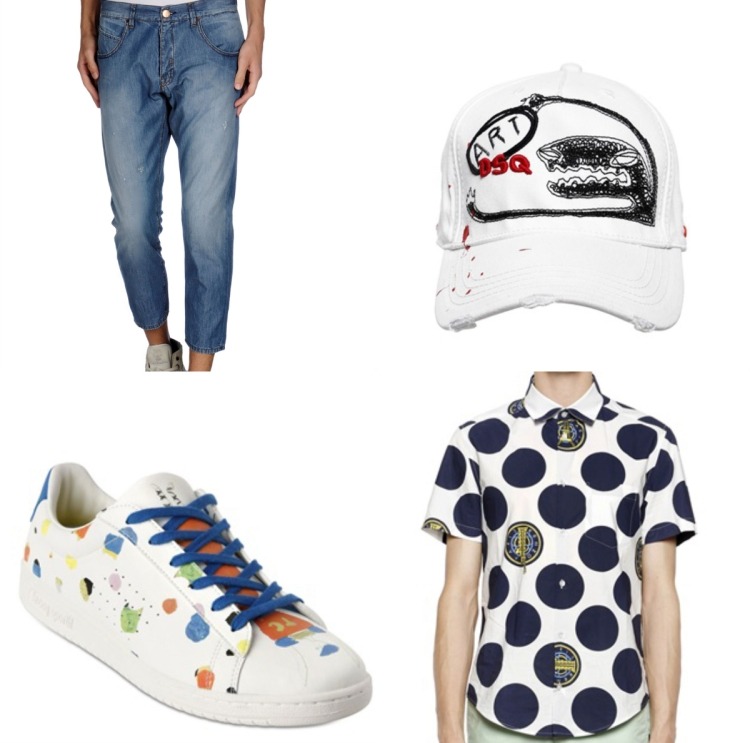 outfits-sommer-2015-jeans-2Men-kappe-dsquared-hemd-kenzo-sneakers-tsumorichisato