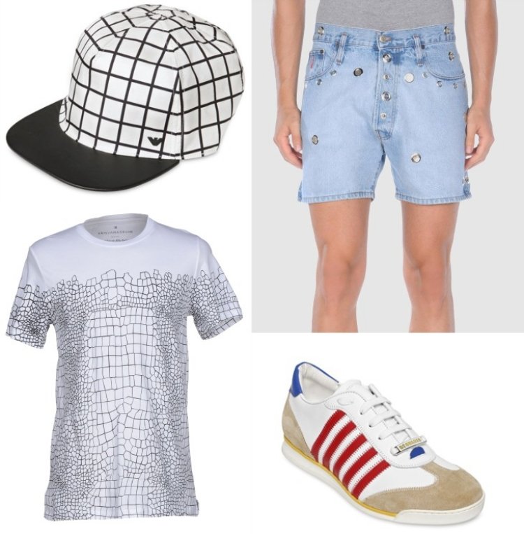 outfits-sommer-2015-kappe-armani-tshirt-krisvanasse-hose-shaft-sneakers-dsquared