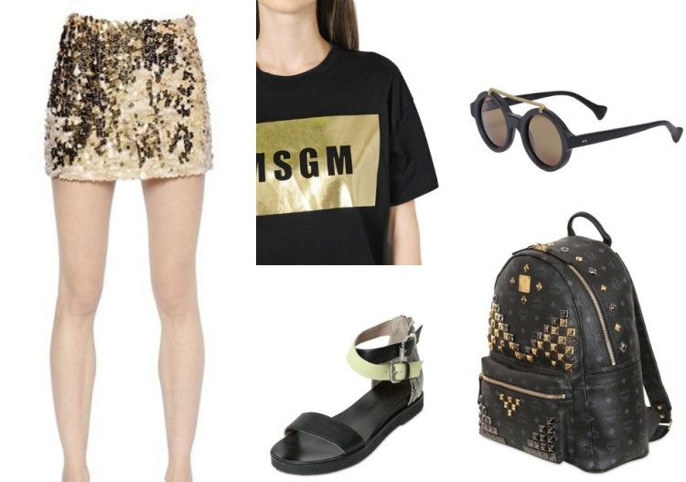 outfits-sommer-2015-minirock-simonettaravizza-tshirt-msgm-sandalen-janet&janet-brille-saturninoeyewear-ruecksack-mcm