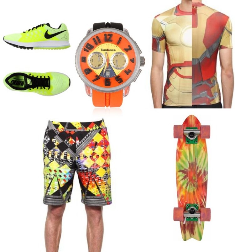 outfits-sommer-2015-sneaker-nikeair-uhr-tendence-hose-versus-tshirt-underarmour-skateboard-globe