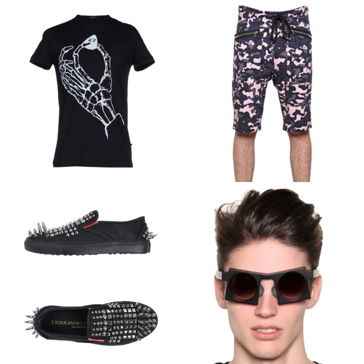 Outfits Sommer 2015 -tshirt-c'n'c-schuhe-dsquared-hose-marcuslupfer-brille-kuboraumberlin