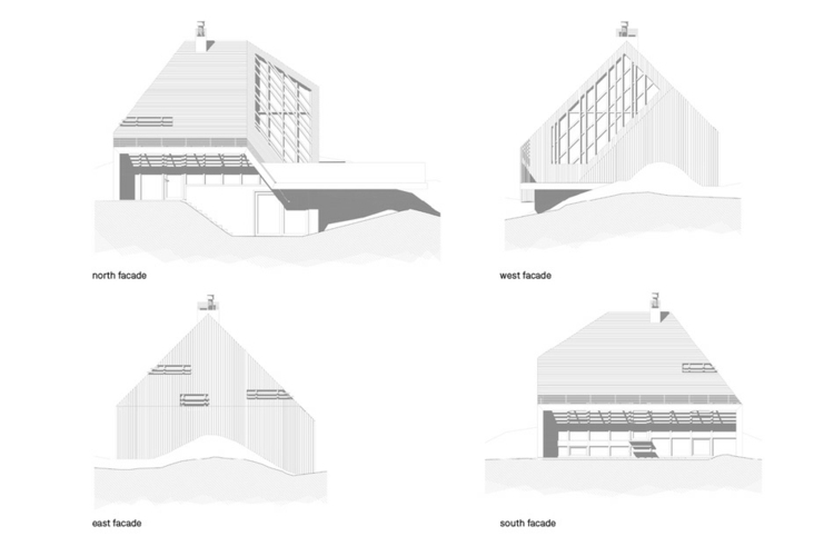 plan architektur haus fenster im dach projekt idee